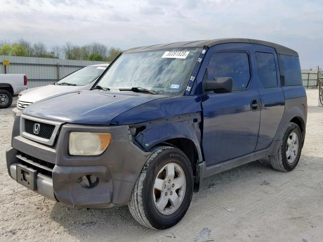 5J6YH18573L016226 - 2003 HONDA ELEMENT EX BLUE photo 2