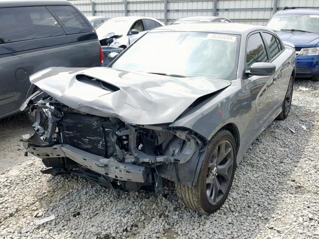 2C3CDXHG3KH513676 - 2019 DODGE CHARGER GT GRAY photo 2