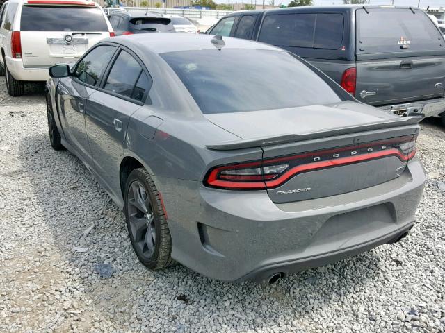 2C3CDXHG3KH513676 - 2019 DODGE CHARGER GT GRAY photo 3