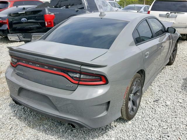 2C3CDXHG3KH513676 - 2019 DODGE CHARGER GT GRAY photo 4