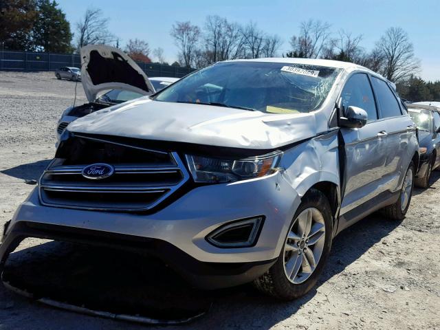 2FMPK3J95HBC32414 - 2017 FORD EDGE SEL SILVER photo 2