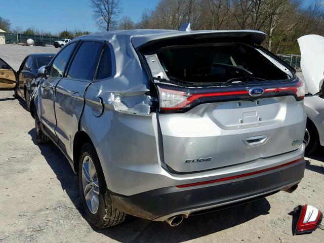 2FMPK3J95HBC32414 - 2017 FORD EDGE SEL SILVER photo 3