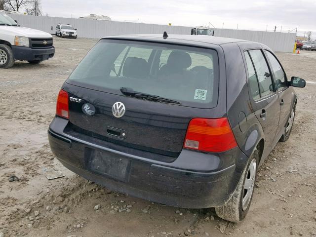 9BWFK61J634013076 - 2003 VOLKSWAGEN GOLF GL BLACK photo 4