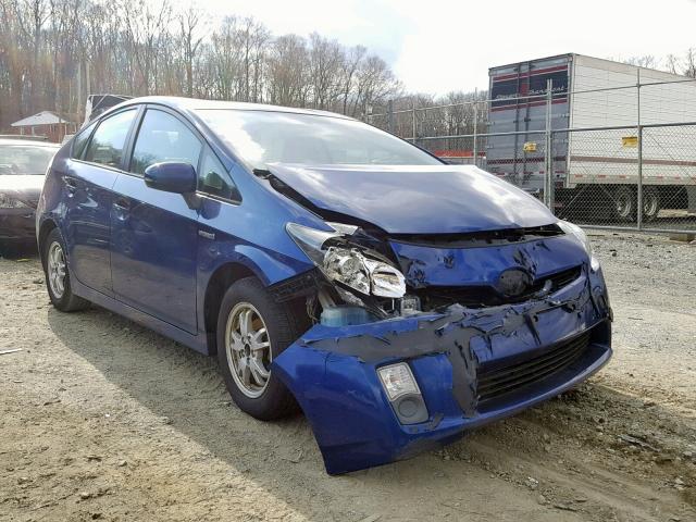 JTDKN3DU3A0155250 - 2010 TOYOTA PRIUS BLUE photo 1