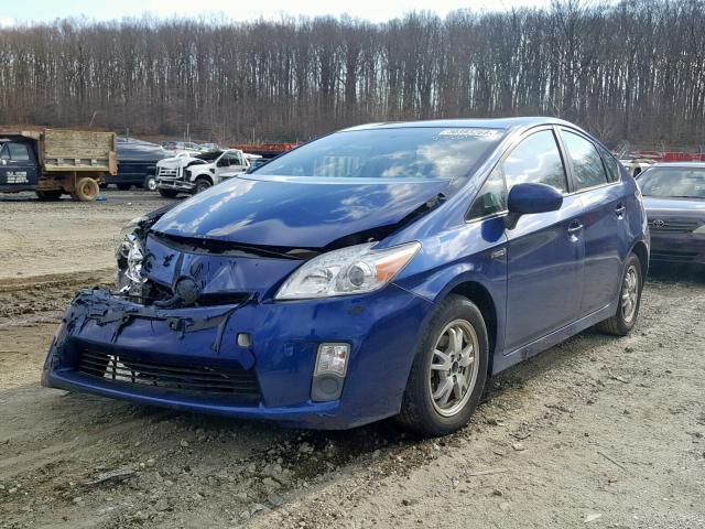 JTDKN3DU3A0155250 - 2010 TOYOTA PRIUS BLUE photo 2