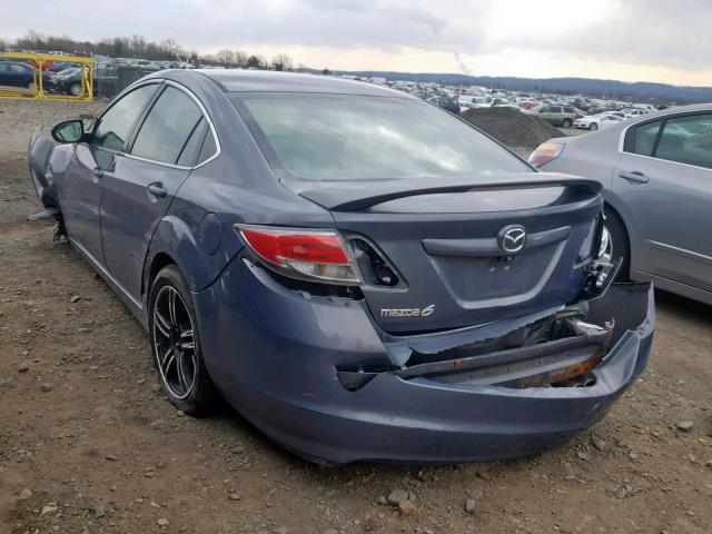 1YVHP81AX95M37504 - 2009 MAZDA 6 I BLUE photo 3