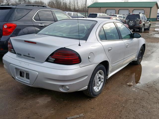 1G2NE52F84M583426 - 2004 PONTIAC GRAND AM S SILVER photo 4