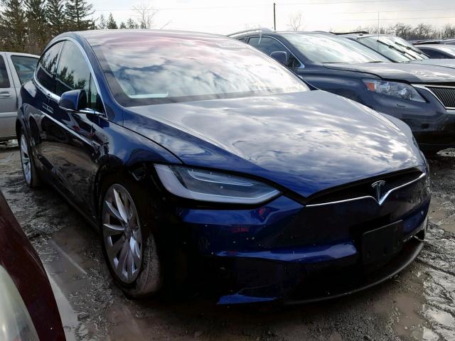 5YJXCBE23GF015602 - 2016 TESLA MODEL X BLUE photo 1