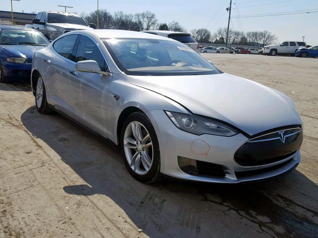 5YJSA1CN4DFP11128 - 2013 TESLA MODEL S SILVER photo 1