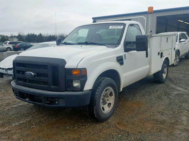 1FDWF30518EC54381 - 2008 FORD F350 SRW S WHITE photo 2