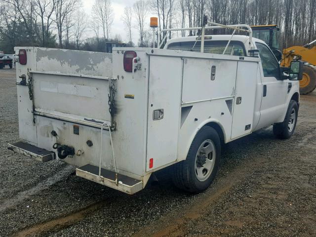 1FDWF30518EC54381 - 2008 FORD F350 SRW S WHITE photo 4