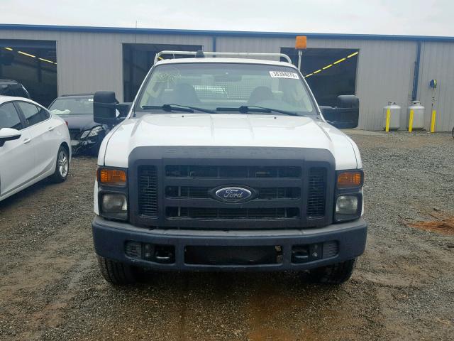 1FDWF30518EC54381 - 2008 FORD F350 SRW S WHITE photo 9