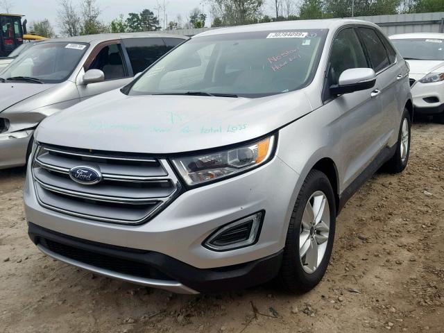 2FMPK3J84GBC39862 - 2016 FORD EDGE SEL SILVER photo 2