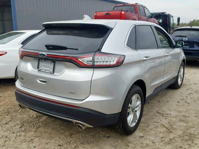 2FMPK3J84GBC39862 - 2016 FORD EDGE SEL SILVER photo 4