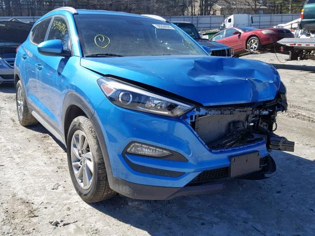 KM8J3CA40JU722055 - 2018 HYUNDAI TUCSON SEL BLUE photo 1