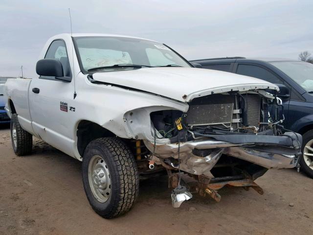 3D7KS26D97G765597 - 2007 DODGE RAM 2500 S WHITE photo 1