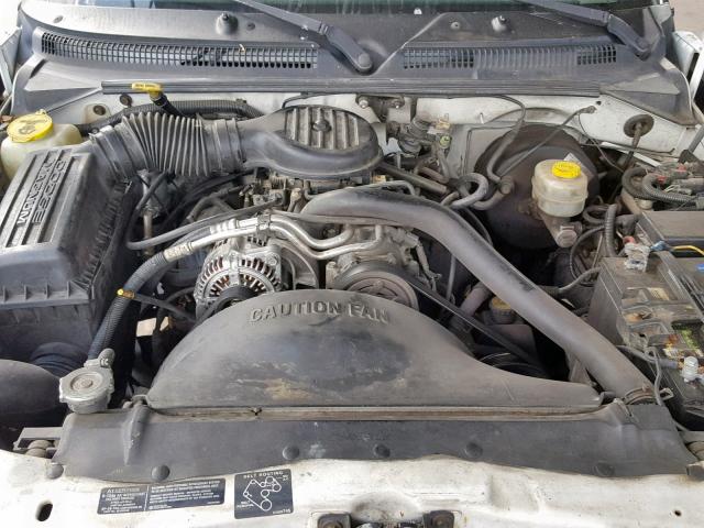 1B7GL22X5XS257987 - 1999 DODGE DAKOTA WHITE photo 7