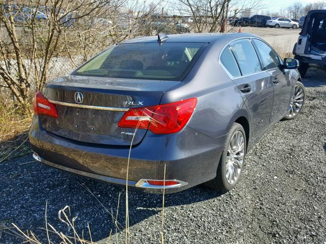 JH4KC1F9XHC000110 - 2017 ACURA RLX ADVANC GRAY photo 4