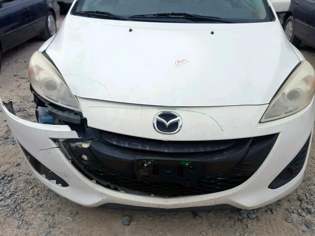 JM1CW2BL0C0111764 - 2012 MAZDA 5 WHITE photo 9