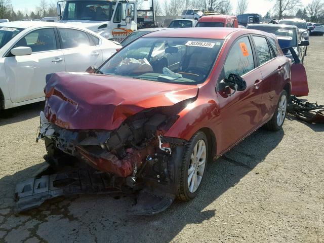 JM1BL1H60A1181899 - 2010 MAZDA 3 S RED photo 2