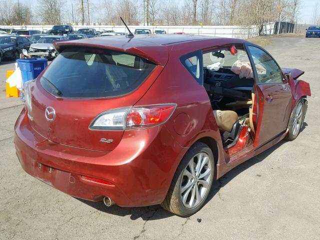 JM1BL1H60A1181899 - 2010 MAZDA 3 S RED photo 4