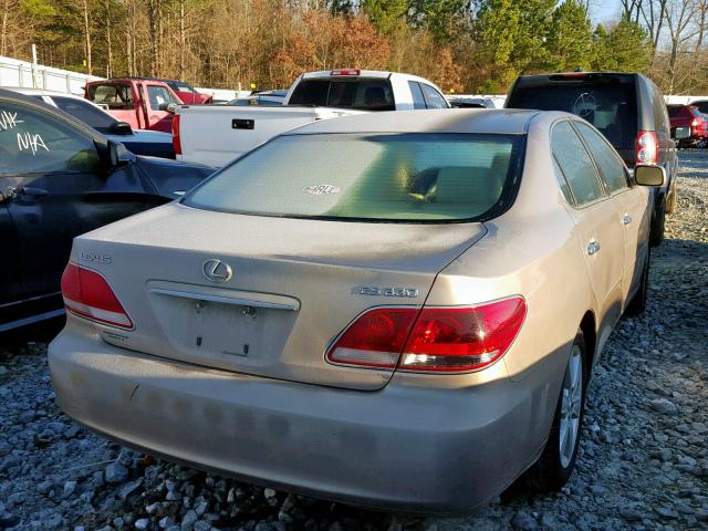 JTHBA30G365163109 - 2006 LEXUS ES 330 GOLD photo 4