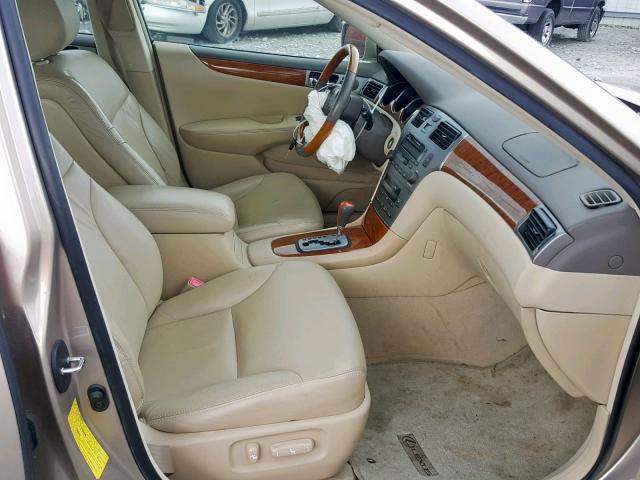 JTHBA30G365163109 - 2006 LEXUS ES 330 GOLD photo 5