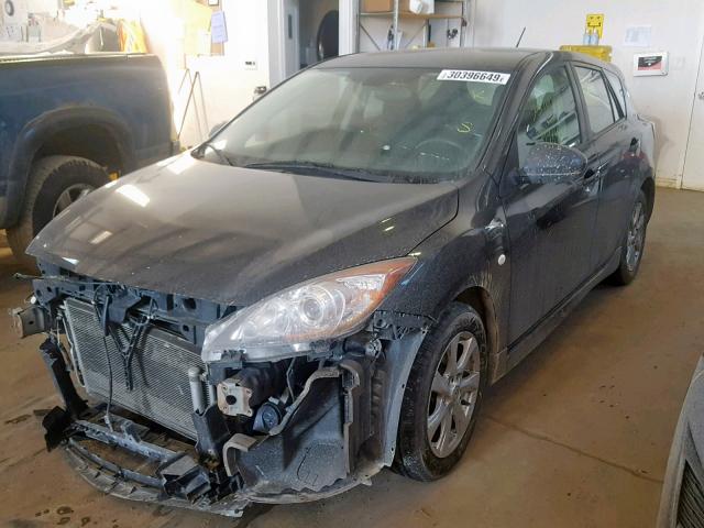 JM1BL1H57A1228062 - 2010 MAZDA 3 S BLACK photo 2