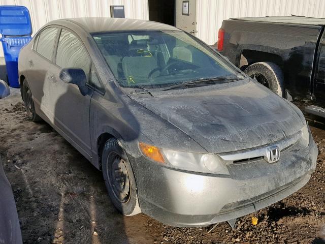 2HGFA16248H107728 - 2008 HONDA CIVIC DX GRAY photo 1