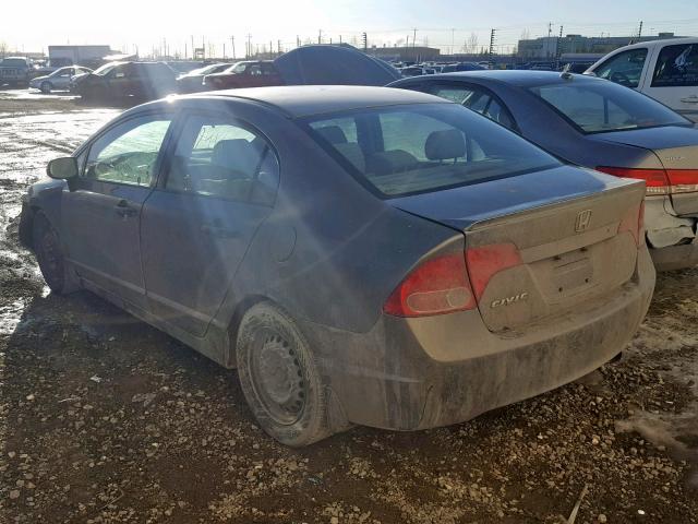 2HGFA16248H107728 - 2008 HONDA CIVIC DX GRAY photo 3