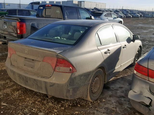 2HGFA16248H107728 - 2008 HONDA CIVIC DX GRAY photo 4