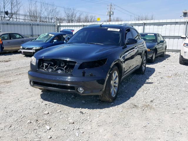 JNRBS08WX4X400964 - 2004 INFINITI FX45 BLACK photo 2