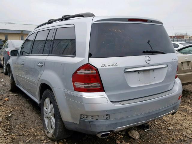 4JGBF71E28A329696 - 2008 MERCEDES-BENZ GL 450 4MA SILVER photo 3