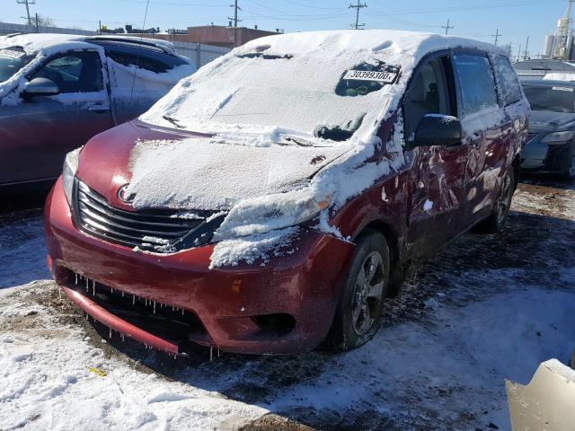 5TDKA3DC2BS001243 - 2011 TOYOTA SIENNA BASE  photo 2