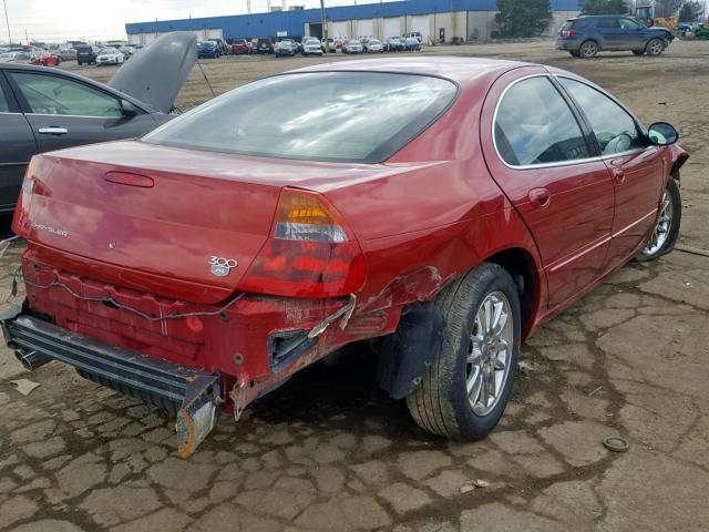 2C3HE66G52H159238 - 2002 CHRYSLER 300M RED photo 4