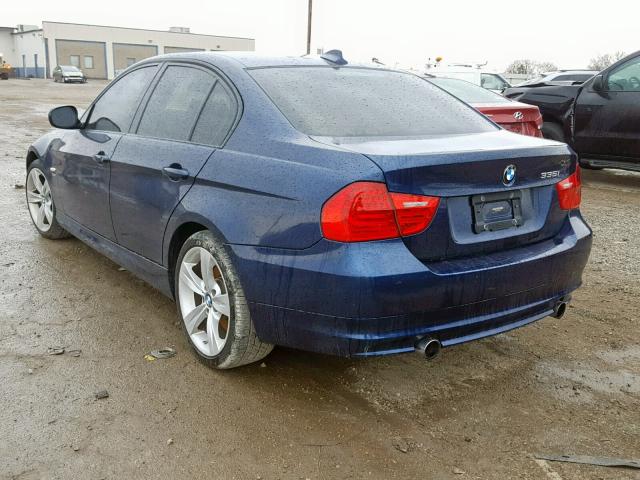 WBAPL5C52BA921656 - 2011 BMW 335 XI BLUE photo 3