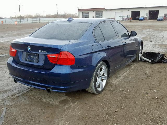 WBAPL5C52BA921656 - 2011 BMW 335 XI BLUE photo 4