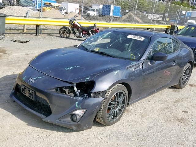 JF1ZNAA12D1700825 - 2013 TOYOTA SCION FR-S GRAY photo 2