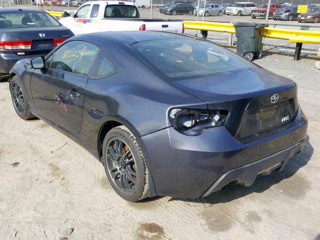 JF1ZNAA12D1700825 - 2013 TOYOTA SCION FR-S GRAY photo 3