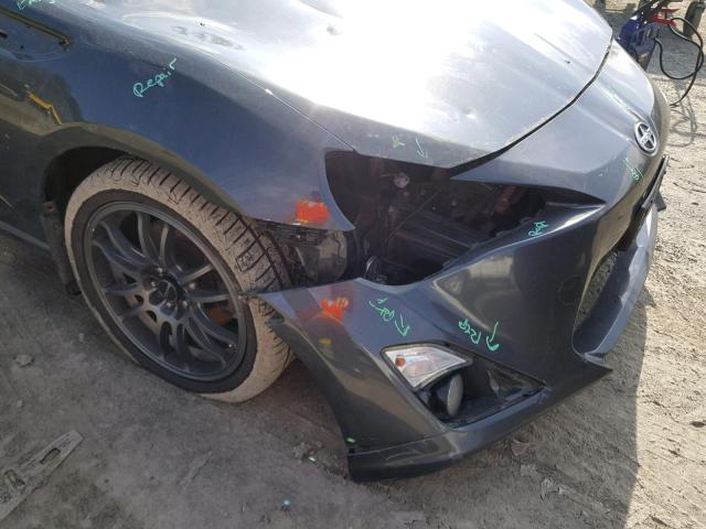 JF1ZNAA12D1700825 - 2013 TOYOTA SCION FR-S GRAY photo 9