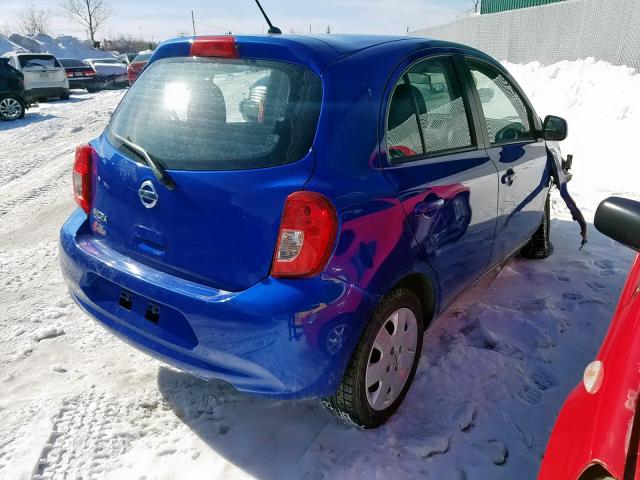 3N1CK3CP0HL253158 - 2017 NISSAN MICRA BLUE photo 4