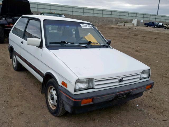 JF1KA73A3HB704749 - 1987 SUBARU JUSTY GL WHITE photo 1