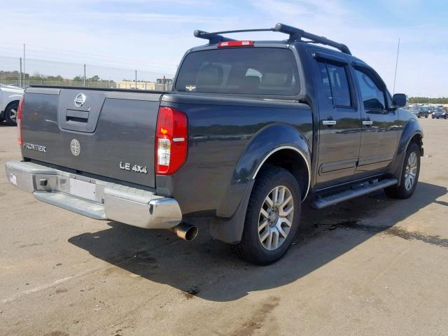 1N6AD0EV6AC427435 - 2010 NISSAN FRONTIER C GRAY photo 4