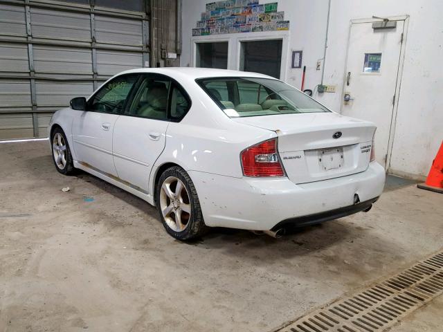 4S3BL676764203191 - 2006 SUBARU LEGACY GT WHITE photo 3