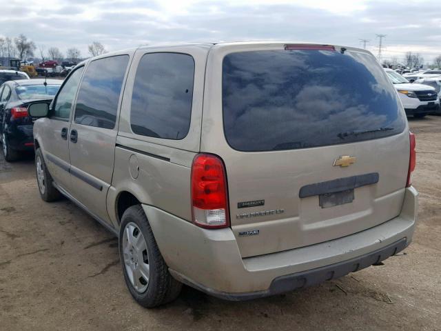 1GNDV23W68D151077 - 2008 CHEVROLET UPLANDER L 金色 照片 3