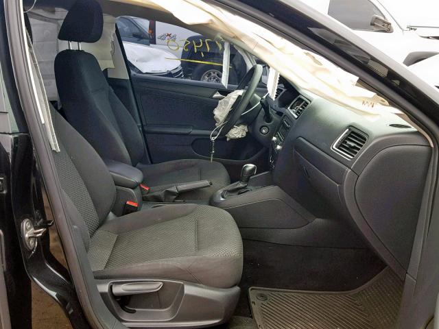 3VW2K7AJ8EM352540 - 2014 VOLKSWAGEN JETTA BASE BLACK photo 5