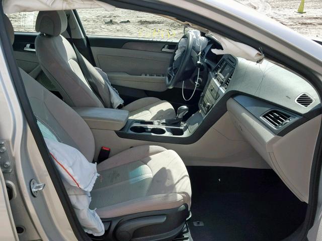 5NPE34AF9FH065013 - 2015 HYUNDAI SONATA SPO SILVER photo 5