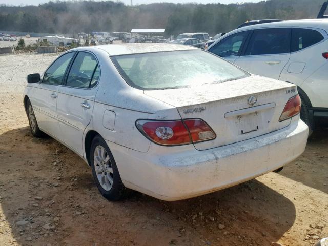 JTHBF30G620022219 - 2002 LEXUS ES 300 WHITE photo 3