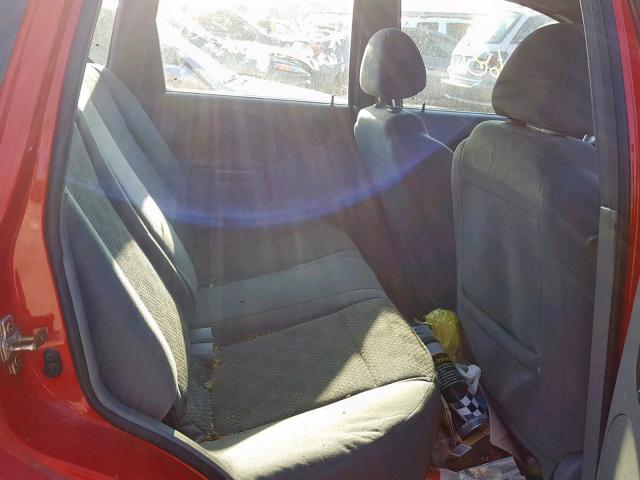 KL1TD626X5B488737 - 2005 CHEVROLET AVEO BASE წითელი ფოტო 6