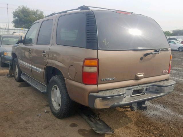 1GKEC13T33R306638 - 2003 GMC YUKON GOLD photo 3